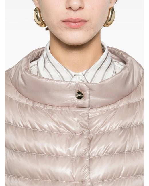 Herno White Cleofe Quilted Puffer Jacket