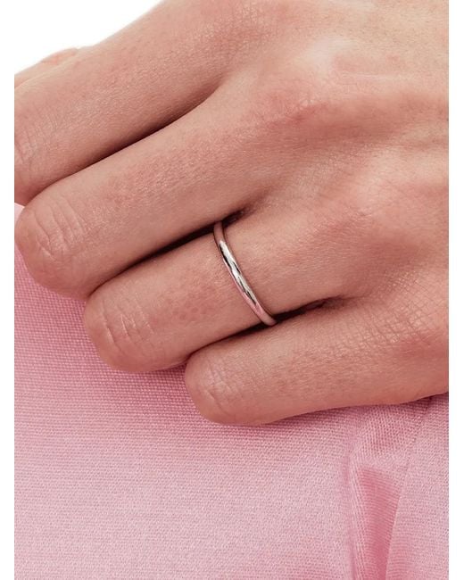 Loyal.e Paris White Absolue Ribbon Ring