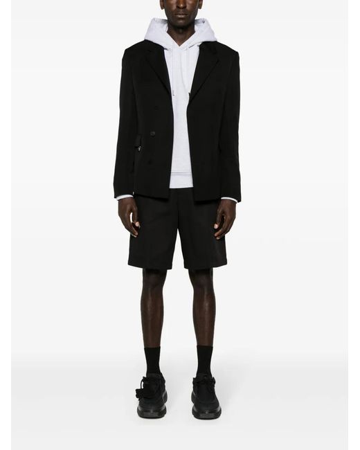 Lanvin Black Mini Chino Shorts for men