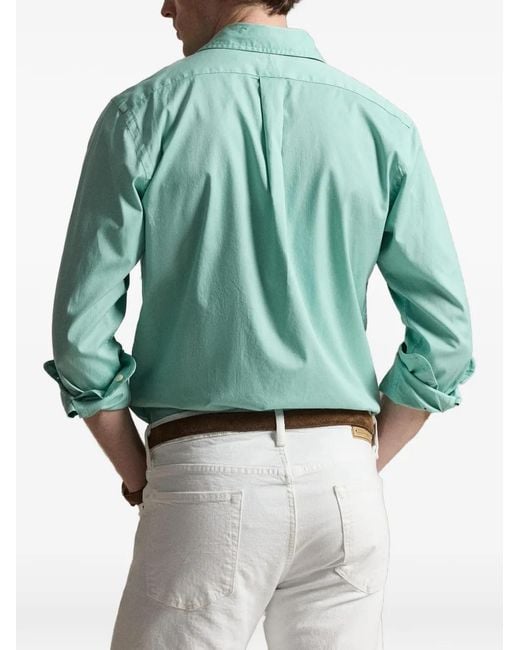 Polo Ralph Lauren Blue Long Sleeves Sport Shirt for men