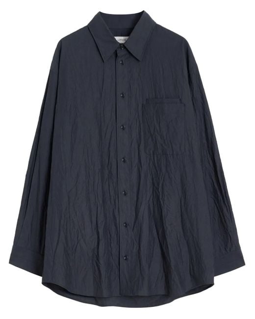 Lemaire Blue Double Pocket Shirt for men