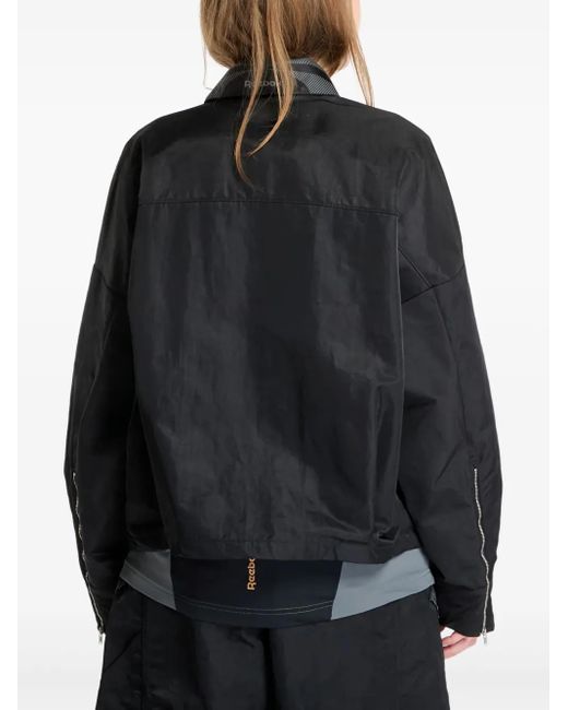 Giacca-Camicia Con Zip di Reebok in Black