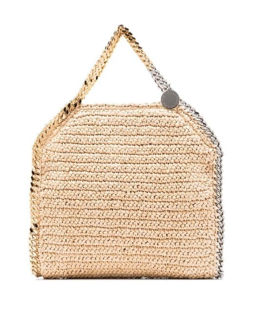 falabella raffia tote