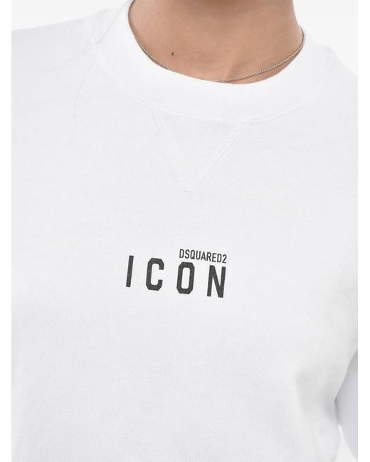 Sudadera Con Logo Icon DSquared² de color White