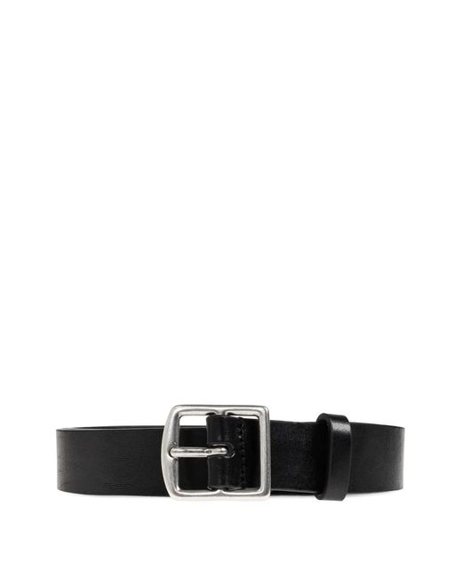 DSquared² White Buckled Leather Belt for men