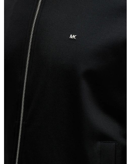 Michael Kors Black Zip-Up Sweatshirt for men