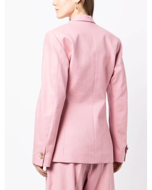 Anouki Pink Double-Breasted Blazer