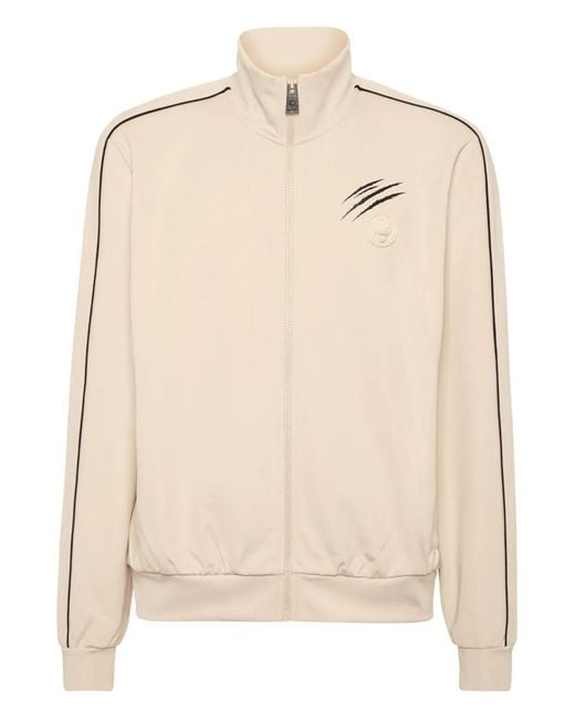 Philipp Plein Natural Zip-Up Track Jacket for men