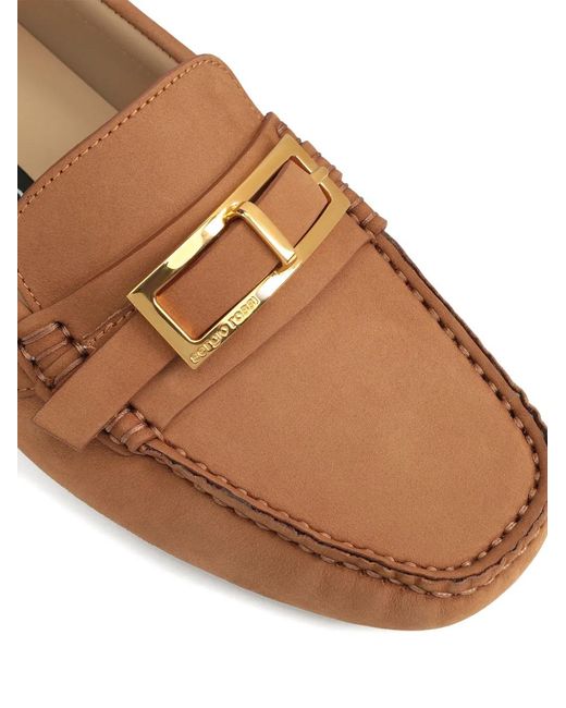 Sergio Rossi Brown Nora Loafers