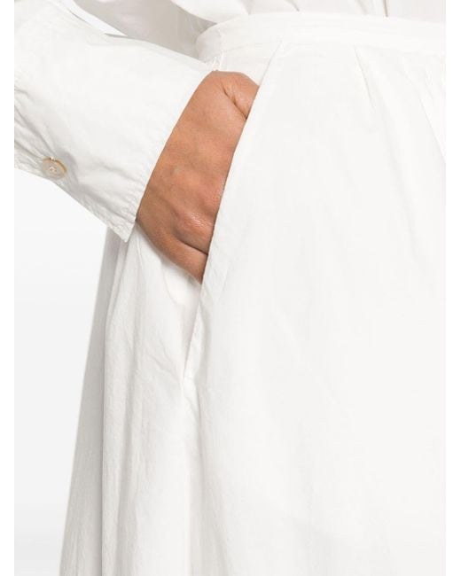 Falda midi con cintura alta Forte Forte de color White