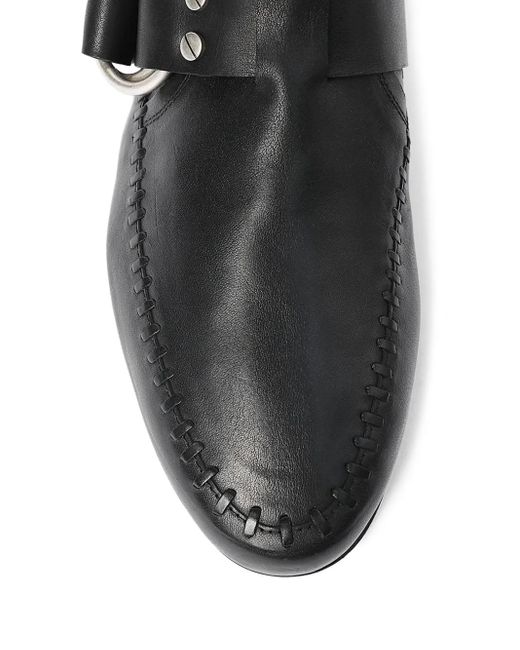 Ann Demeulemeester Black Leather Mules