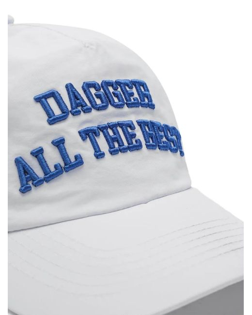 DAGGER Blue Embroidered-Logo Baseball Cap for men