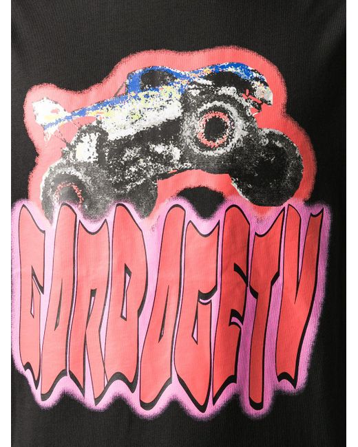 Garbage TV Black Graphic Print T-Shirt for men
