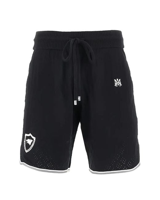 Amiri Blue Drawstring Bermuda Shorts for men