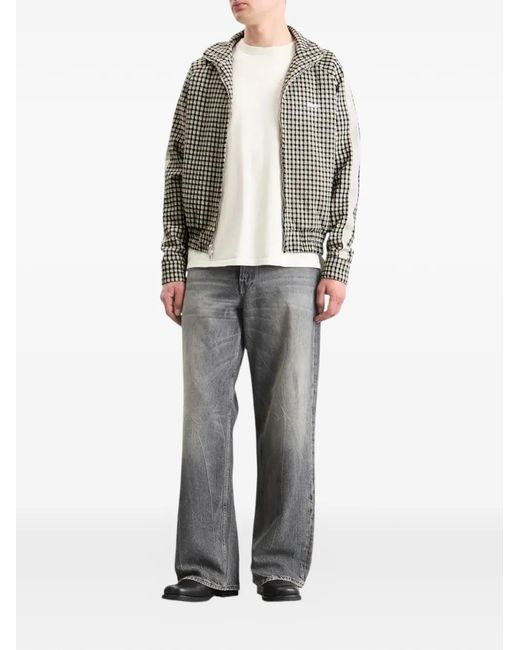 Rhude White Gingham Hamptons Track Jacket for men
