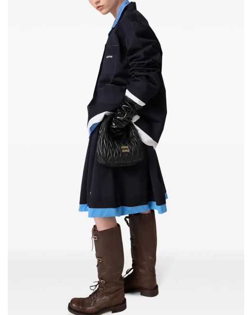 Miu Miu Brown Leather Knee-High Boots