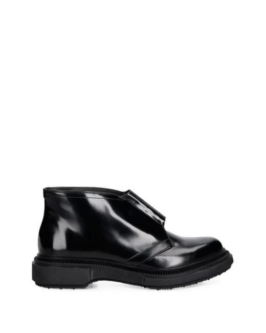 Adieu Black Type 221 Zip-Front Leather Ankle Boots for men