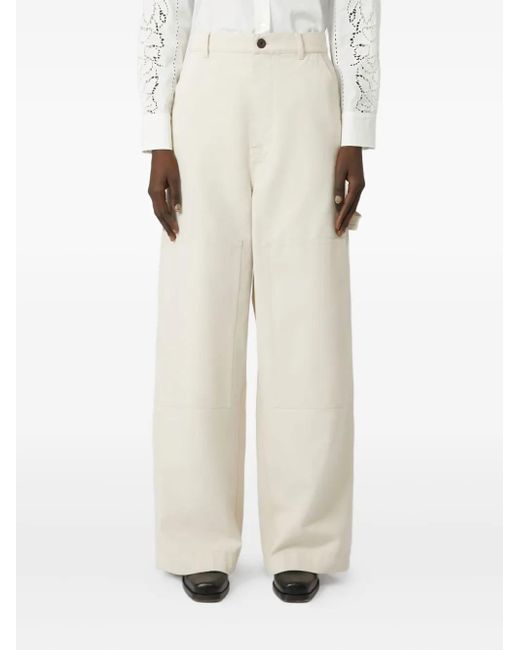 Weekend by Maxmara ハイウエスト カーゴパンツ White