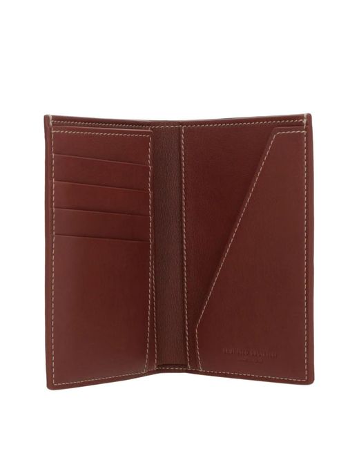 Brunello Cucinelli Purple Leather Wallet for men