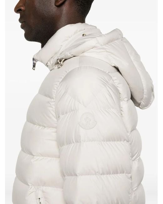 Moncler Gesteppte Kapuzenjacke in White für Herren