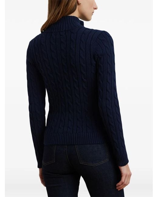 Ralph Lauren Blue Cable Knit Jacket