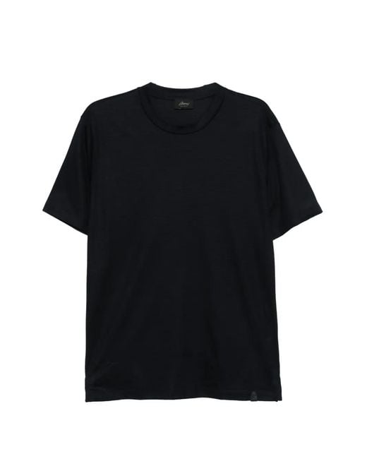 Brioni Black Crew-Neck T-Shirt for men