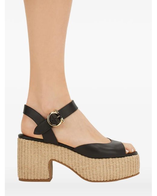 Ferragamo Natural Platform Sandals