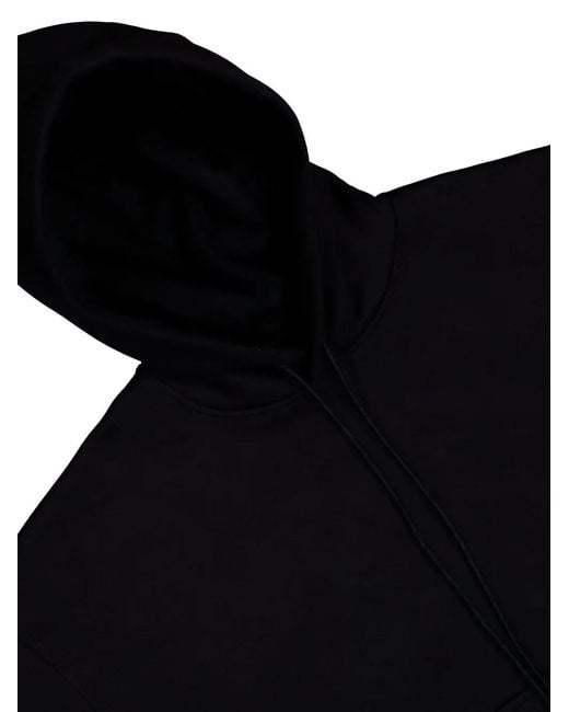 PROTOTYPES Black Logo-Print Hoodie for men