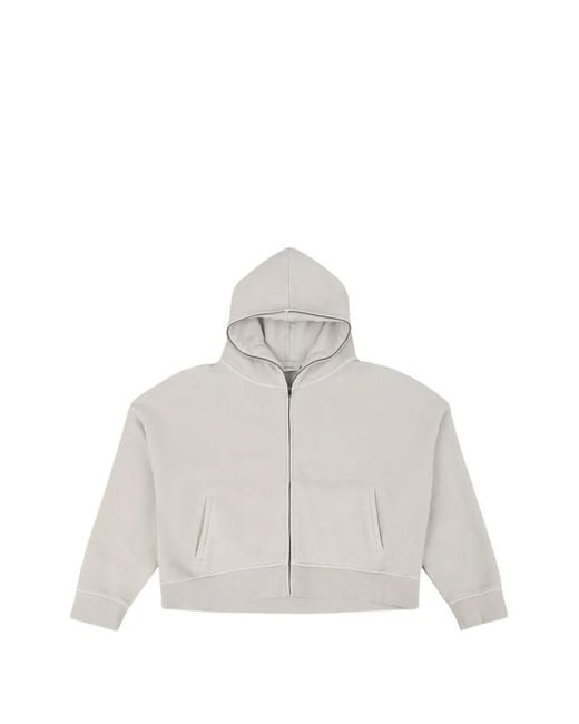 Entire studios White Zip Hooded Sweater
