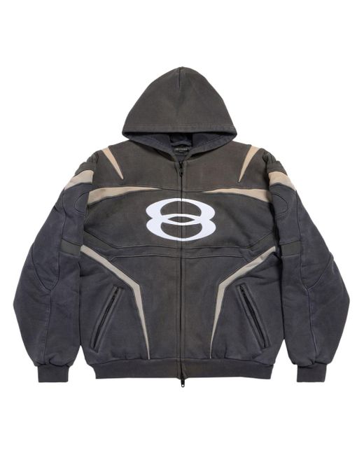 ジャケット・アウター Balenciaga Unity Sports Icon Hoodie Balenciaga Unity Sports Icon Layered Zip-Up Hoodie Oversized