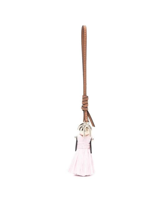 Furla White Dress Charm Bag Accessory