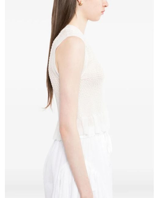 CECILIE BAHNSEN White Débardeur Cbcelia