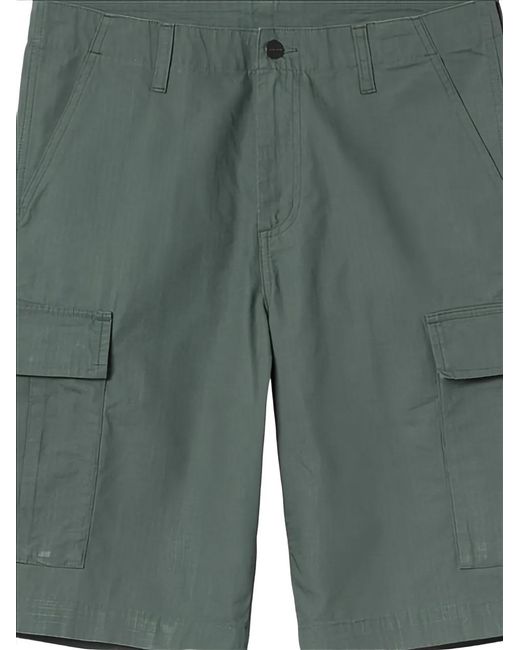 Carhartt Green Log-Patch Cargo Shorts for men