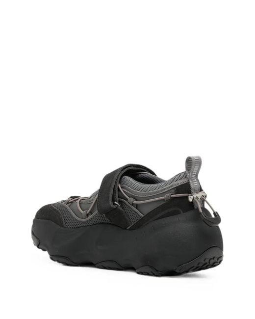 Rockfish Black Touch-Strap Mesh Trainers