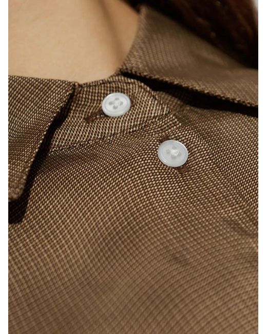Rohe Button-Up Blouse in het Brown
