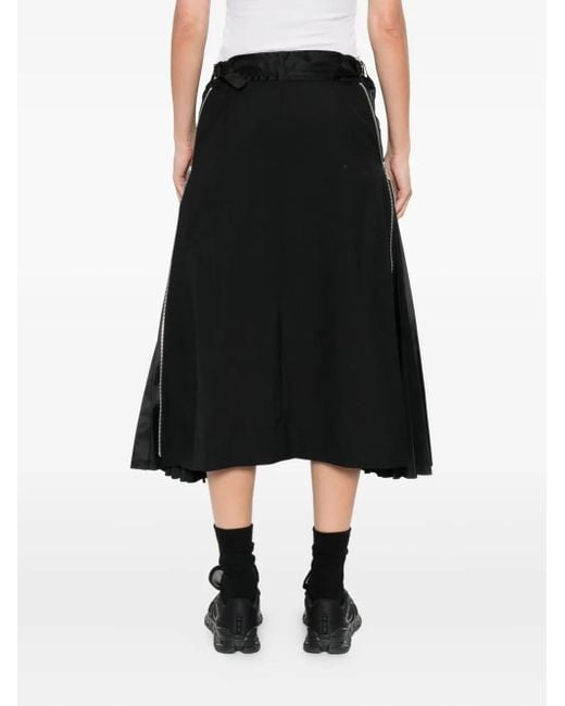 Sacai プリーツスカート Black