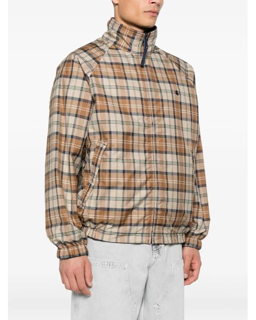 Carhartt Natural Checked Zip-Up Jacket for men