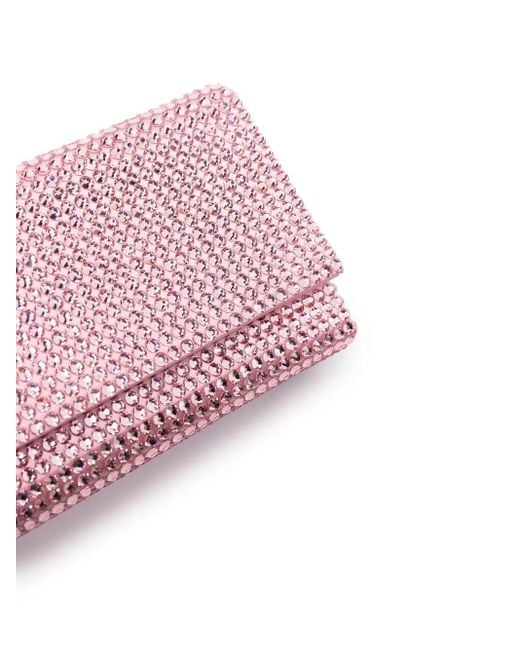 Bolso de mano Superamina Paloma con cristales AMINA MUADDI de color Pink