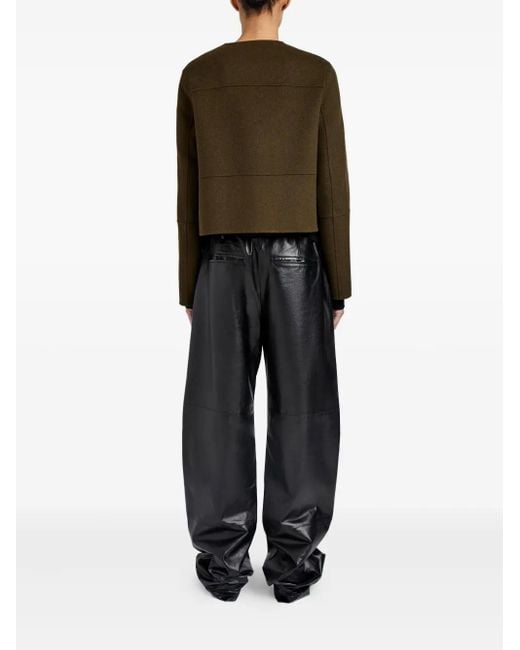 Proenza Schouler Green Courtney Double-breasted Wool Jacket