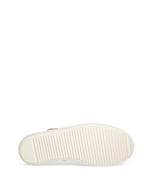 Rick Owens White Lace-Up Sneakers for men