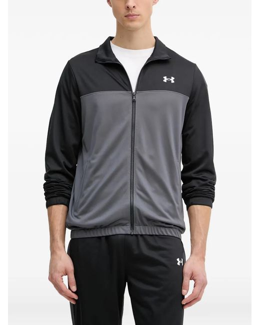Under Armour Gray Rival Colour-Block Tracksuit for men