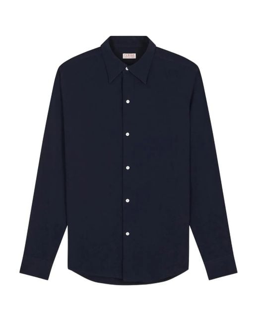 Camicia A Maniche Lunghe di Fursac in Blue da Uomo