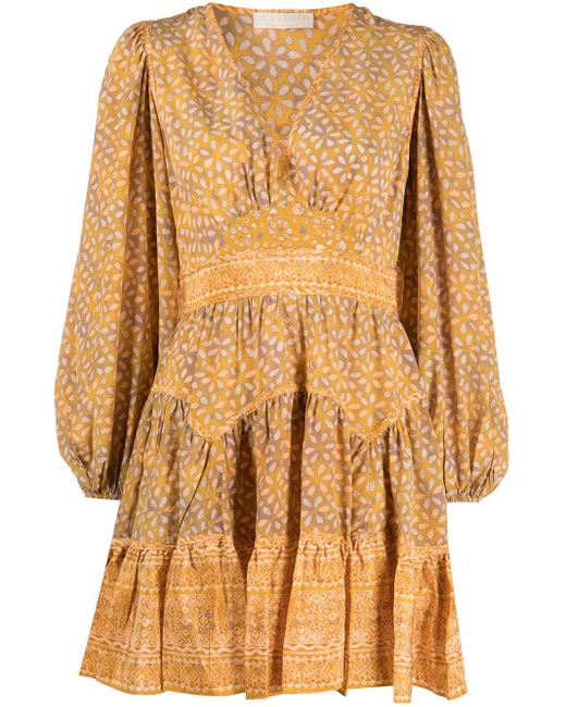 Abito Con Maniche A Palloncino Hayana di Ulla Johnson in Yellow