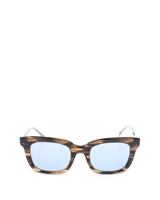 OAMC White Tortoiseshell-Effect Square-Frame Sunglasses for men