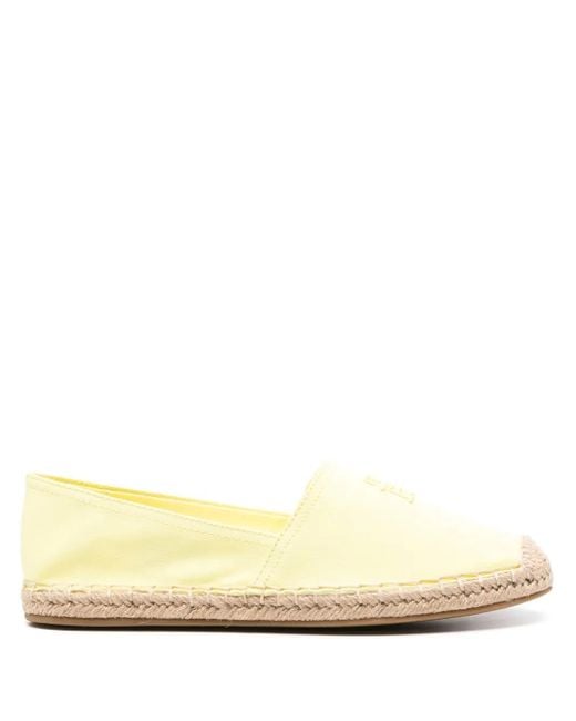 Tommy Hilfiger Natural Logo-Embroidered Espadrilles
