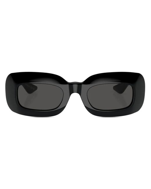Oliver Peoples Black 1966C Rectangle-Frame Sunglasses