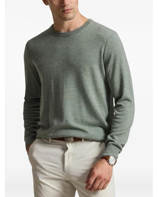 Ralph Lauren Green Wool Sweater for men