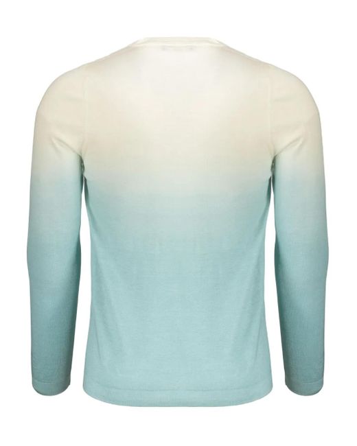 Moorer Blue Donald Gradient-Effect Jumper for men