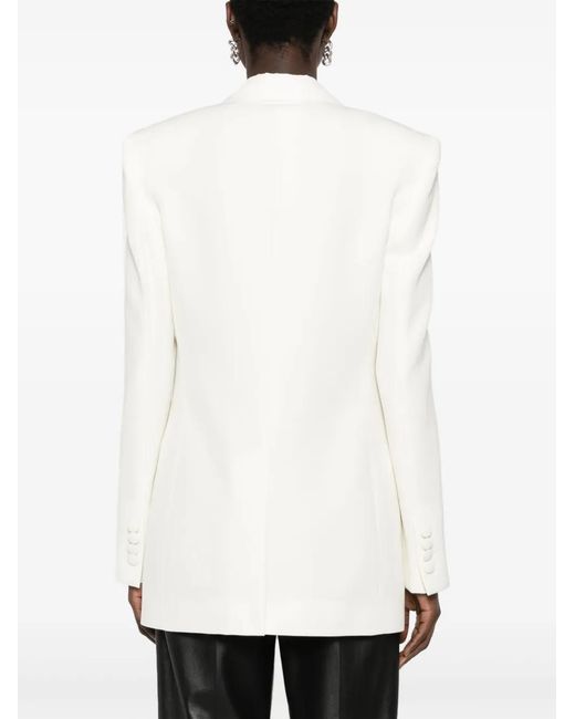Stella McCartney Black Contrasting-Panel Double-Breasted Blazer