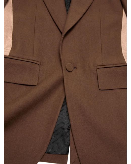 Acne Brown Wool Blazer for men